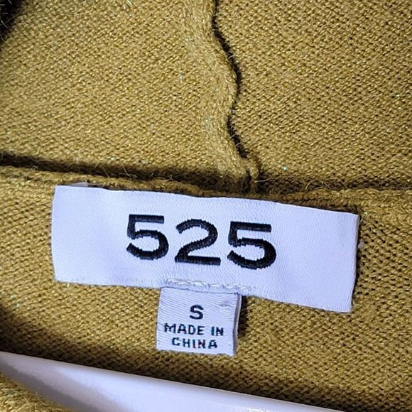 525 Revolve Hooded Sweater Women S Long Bishop Sleeves Thumb Holes Metallic Gold - Picture 6 of 10